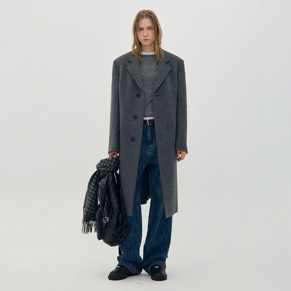 OVERSIZED 3-BUTTON WOOL COAT_CHARCOAL GREY_LC244CO01CG
