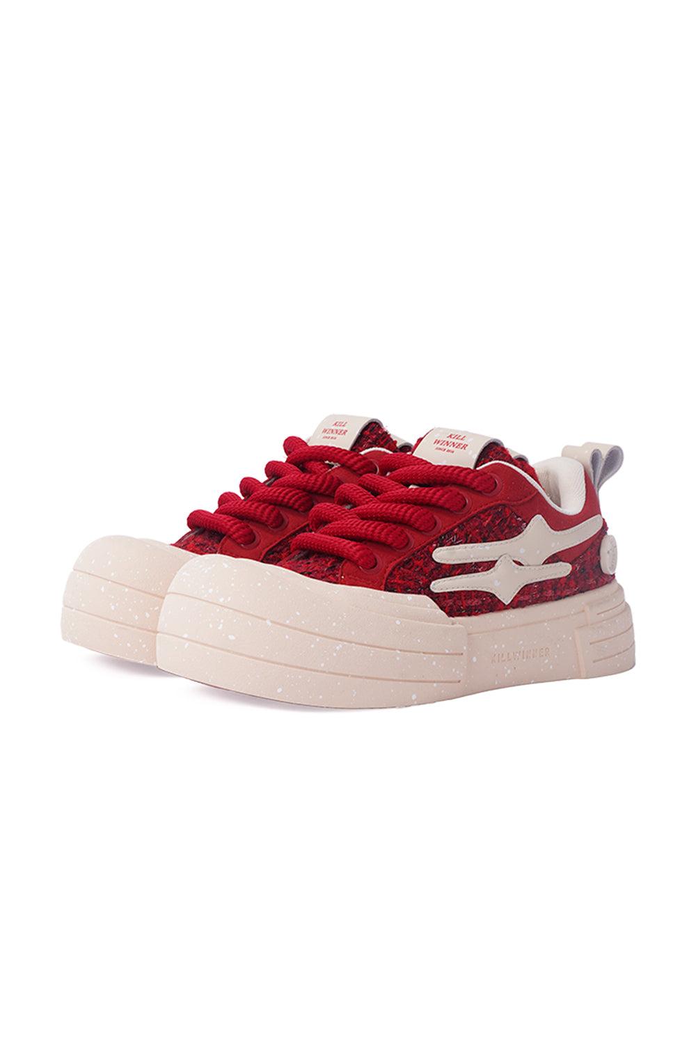 Smile Life Sneaker - Red - US 7 MEN/US 8.5 WOMEN=IT 39 / Red