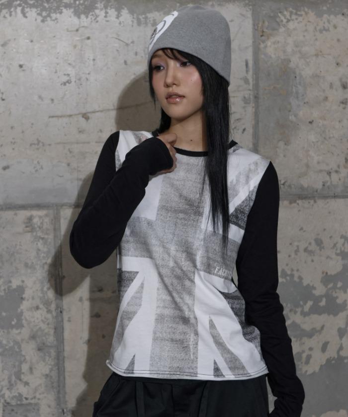 UNION JACK LONG SLEEVE (BLACK) F25ZB026