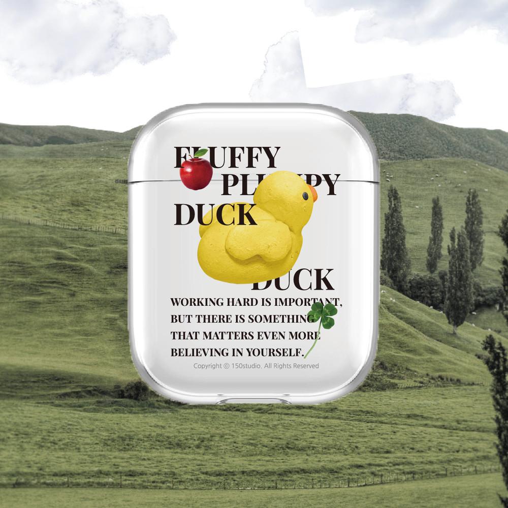 150스튜디오 플럼프덕 투명에어팟 케이스