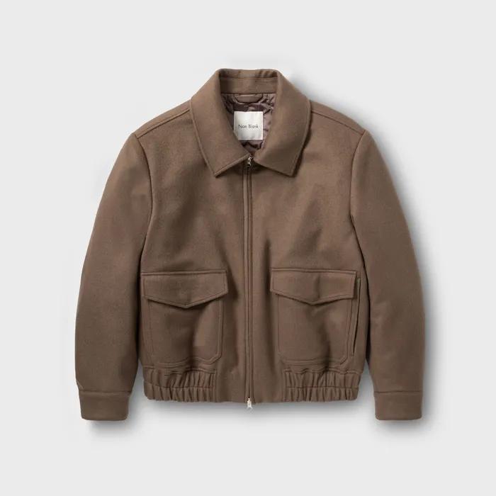 [넌블랭크x삭형] 캐시미어 블렌드 블루종_CAMEL BROWN