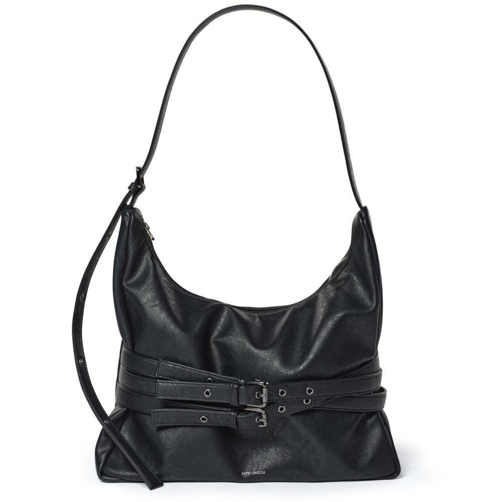 세이모온도 벨트백 trio belt mug bag L nappa matt black