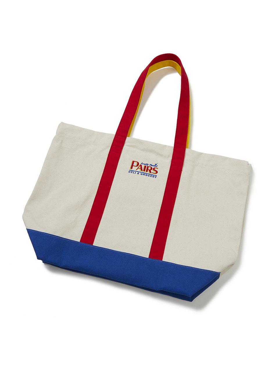 Colorblock Tote Bag Ivory