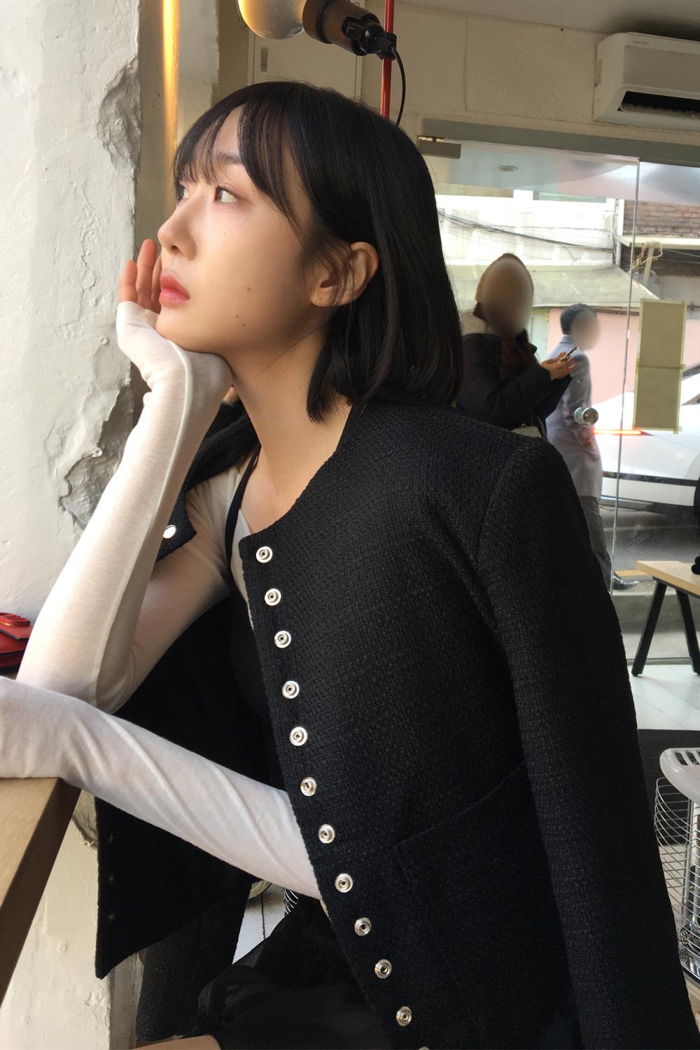 스냅 트위드 자켓 [2colors]