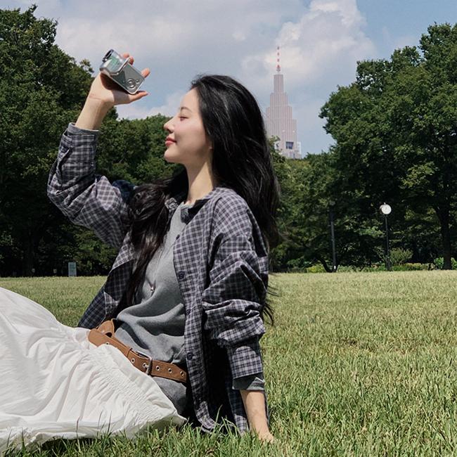 니썸 [체크셔츠💜긴팔셔츠/간절기/빈티지룩/데일리룩/오버핏셔츠][MADE]프리크체크셔츠 - 4color