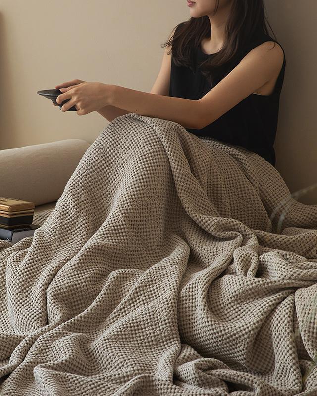 몸을 편안하게 감싸주는 마일드 모달코튼 와플 이불-7컬러(MiniS/SS/Q)