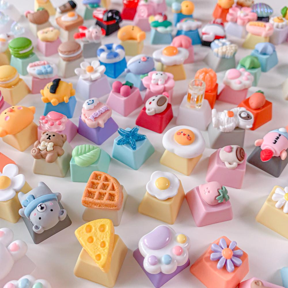 포인트키캡 모음 간편주문 미니어처 귀여운 키캡놀이 ESC 커스텀 기계식 키보드 꾸미기