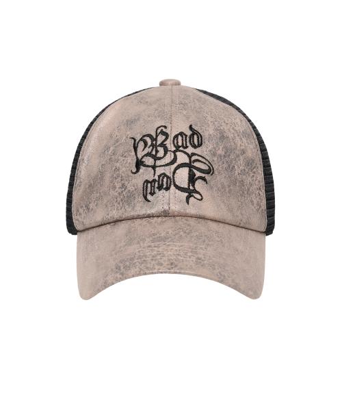 Stone Trucker Mesh Ball Cap Stone Pink