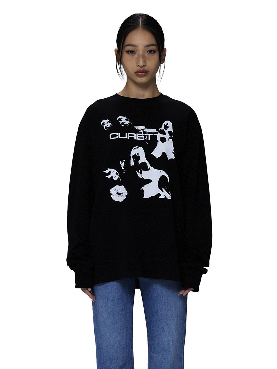 C GRAPHIC LONG SLEEVE T-SHIRT_BLACK