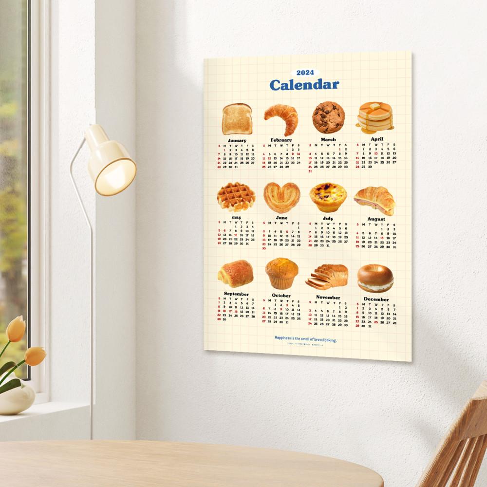 [3+1 이벤트] 2025년 베이커리 디저트 달력 캘린더 [디저트 한장달력 / 포스터 A4]
