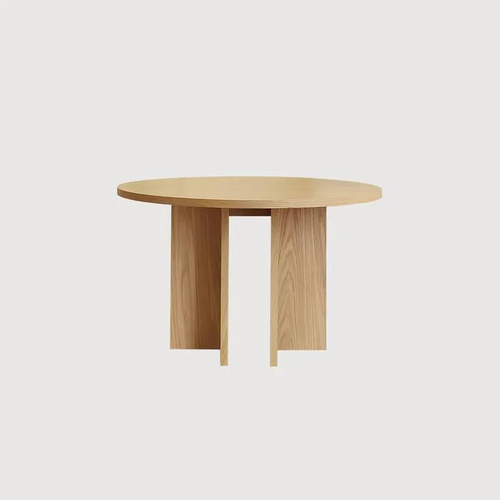 COLUMN CIRCLE TABLE WHITE OAK