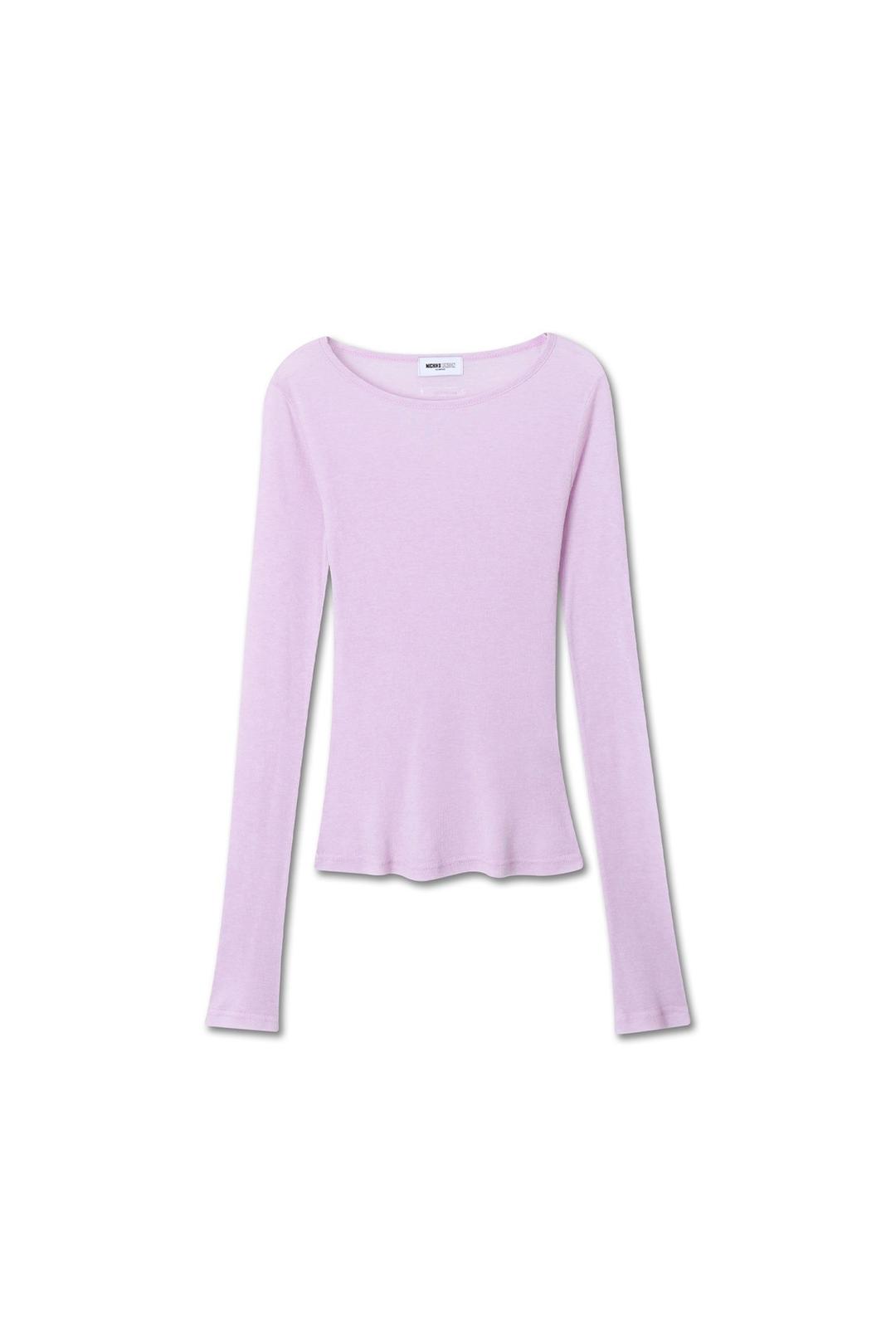 LAYERD SHEER TENCEL TOP LAVENDER PINK