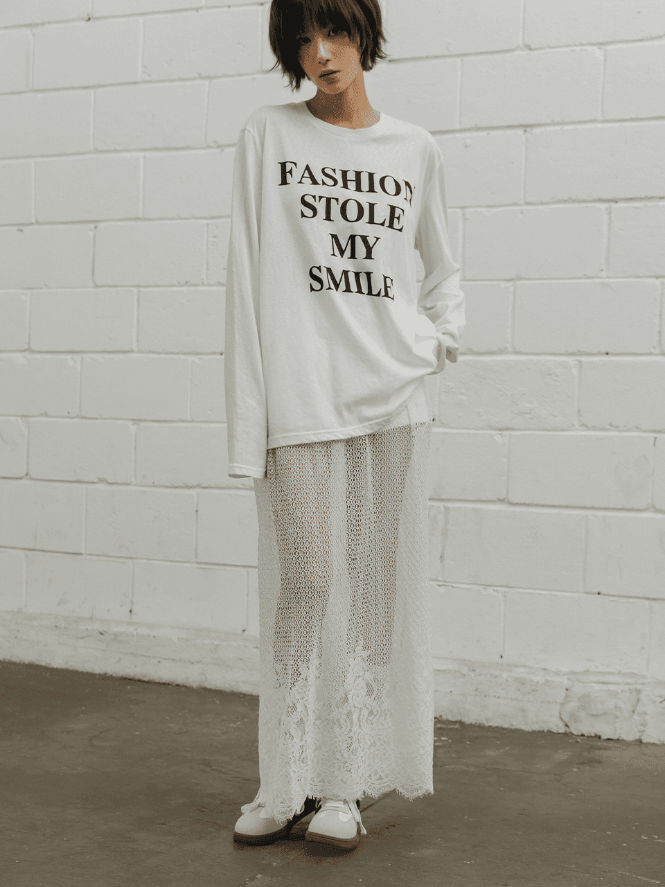 레이어드 브리즈 레이스 스커트