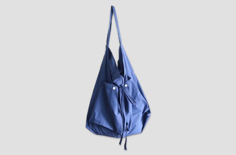 [projet] two pockets easy bag (blue)