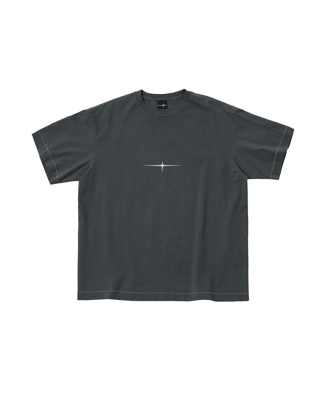 [5/24 예약발송] CIRCLE PIGMENT 1/2 SLEEVE TEE stone black