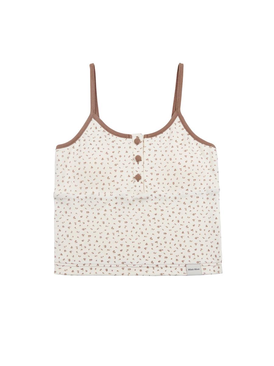 Garden cap tank top (natural beige)