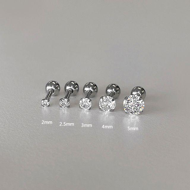 [1+1최저가/고퀄] 써지컬스틸 초미니 큐빅피어싱, 써지컬 큐빅피어싱*287
