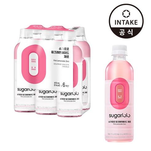 슈가로로 핑크레몬에이드 제로 6병(410ml x 6병), 410ml, 6개 - 생수/탄산수 | 쿠팡