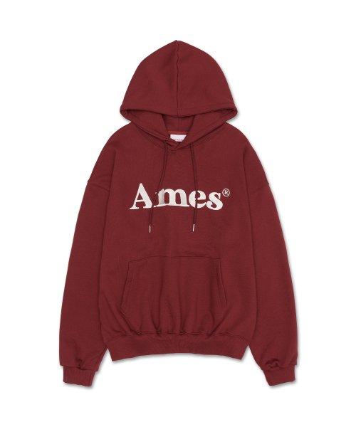 BASIC LOGO HOODIE BURGUNDY