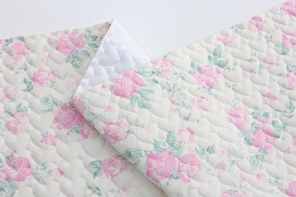 하트 누빔 원단 대폭 면 30수 4온스 미니하트 파스텔 빅플라워 꽃무늬 Z1867