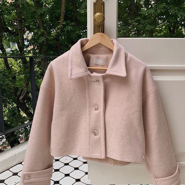 [인기많아 재진행] 마일 크롭싱글코트 (울 10%, 누빔)