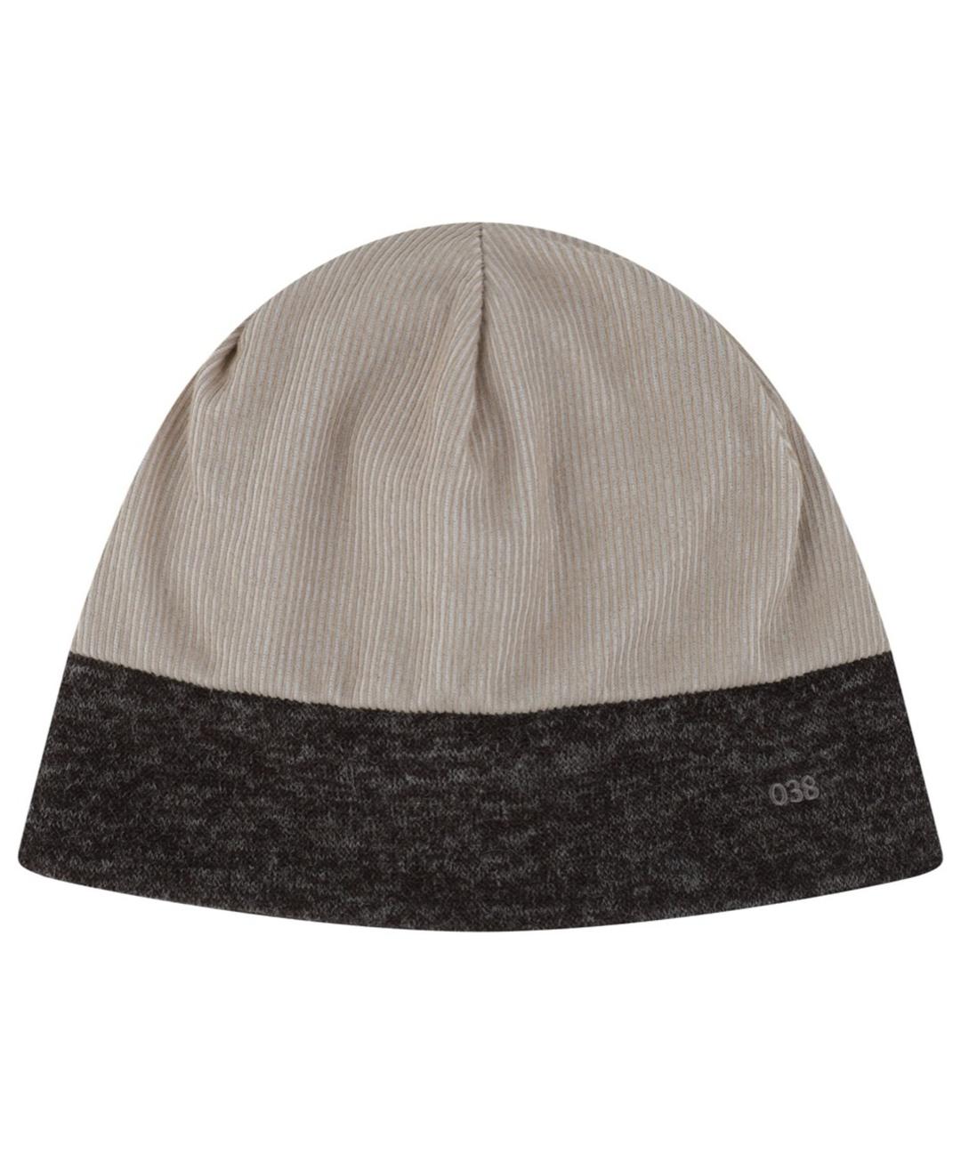 038 PINSTRIPE BEANIE BEIGE