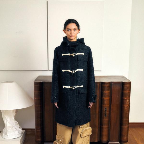 24 mohair wool duffle coat