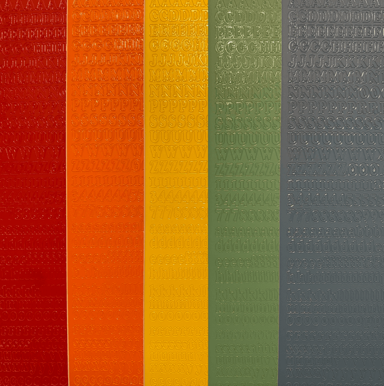 정자체 mini (대문자+소문자+숫자) 컬러 알파벳