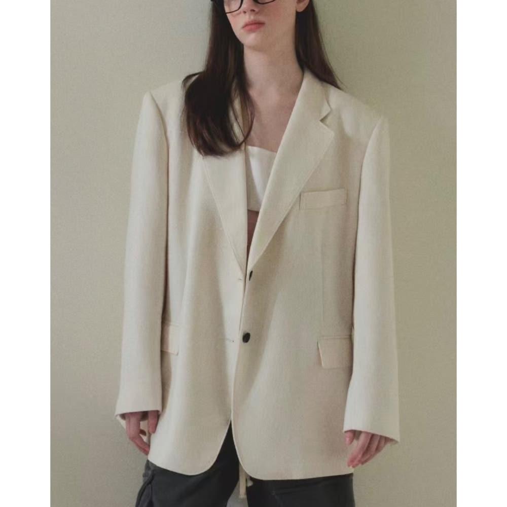 Bowie 보위 더즌 오버핏 싱글 자켓 네프 슬럽사 jk (2c)