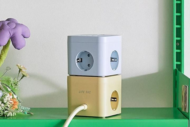 큐브 멀티탭 3구 4포트 USB C타입 1.8m (LFS-HA53)