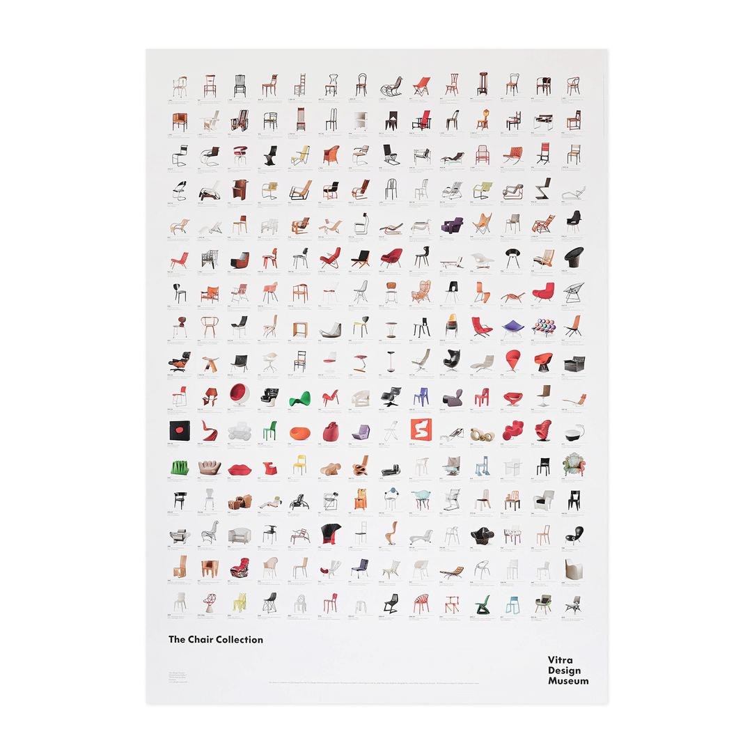 아트멘터리 The Chair Collection Poster 미술 전시 비트라 포스터