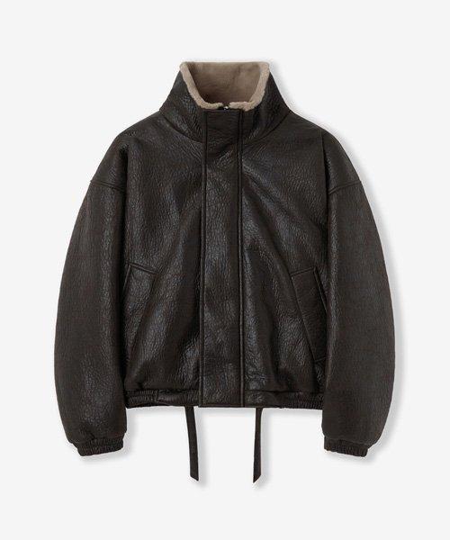 70263 빈티지코팅무스탕_브라운