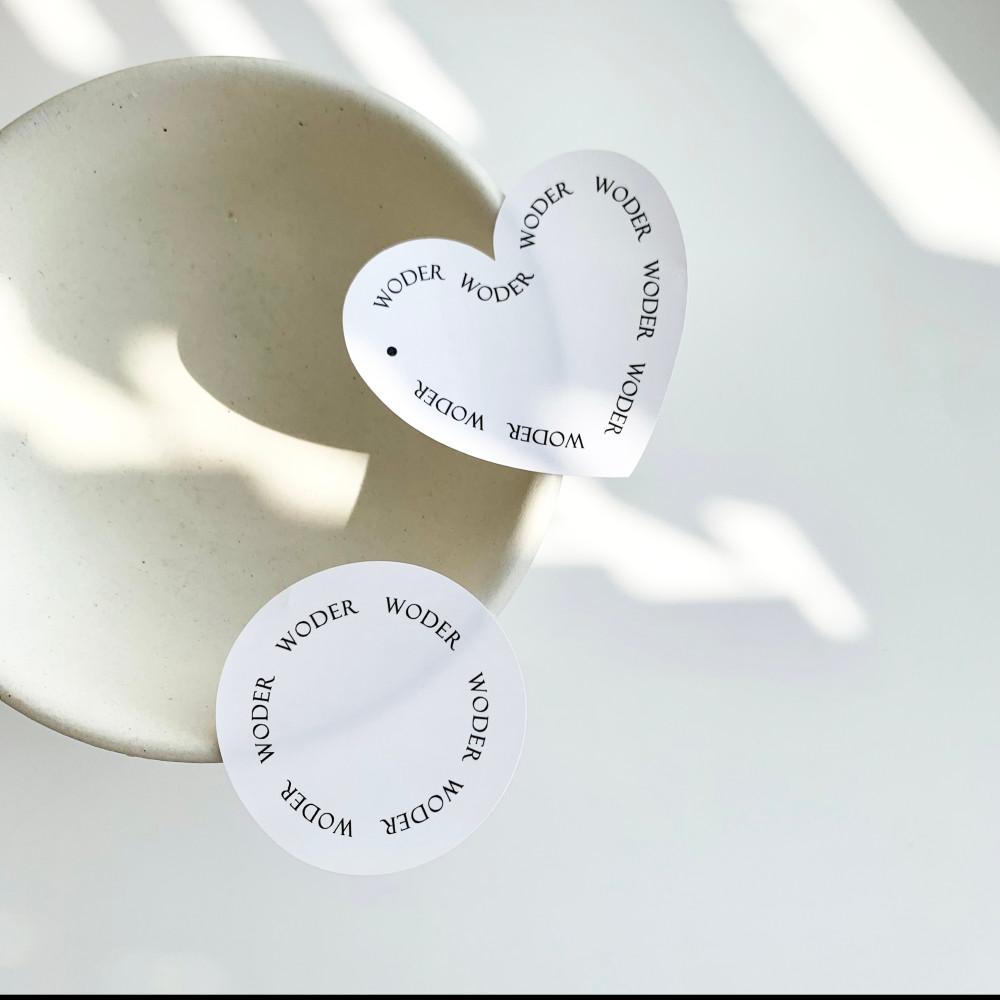 레터링 스티커 제작 심플 모던 디자인