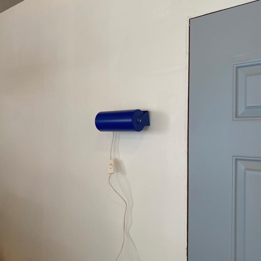 시즈닝홈 빈티지 이케아 블루 벽램프