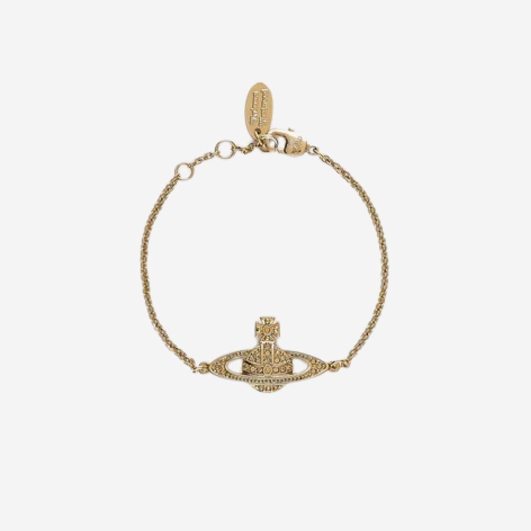 Vivienne Westwood Mini Bas Relief Chain Bracelet Gold
