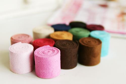 러블리 스웨이드 원단리본 길이90cm