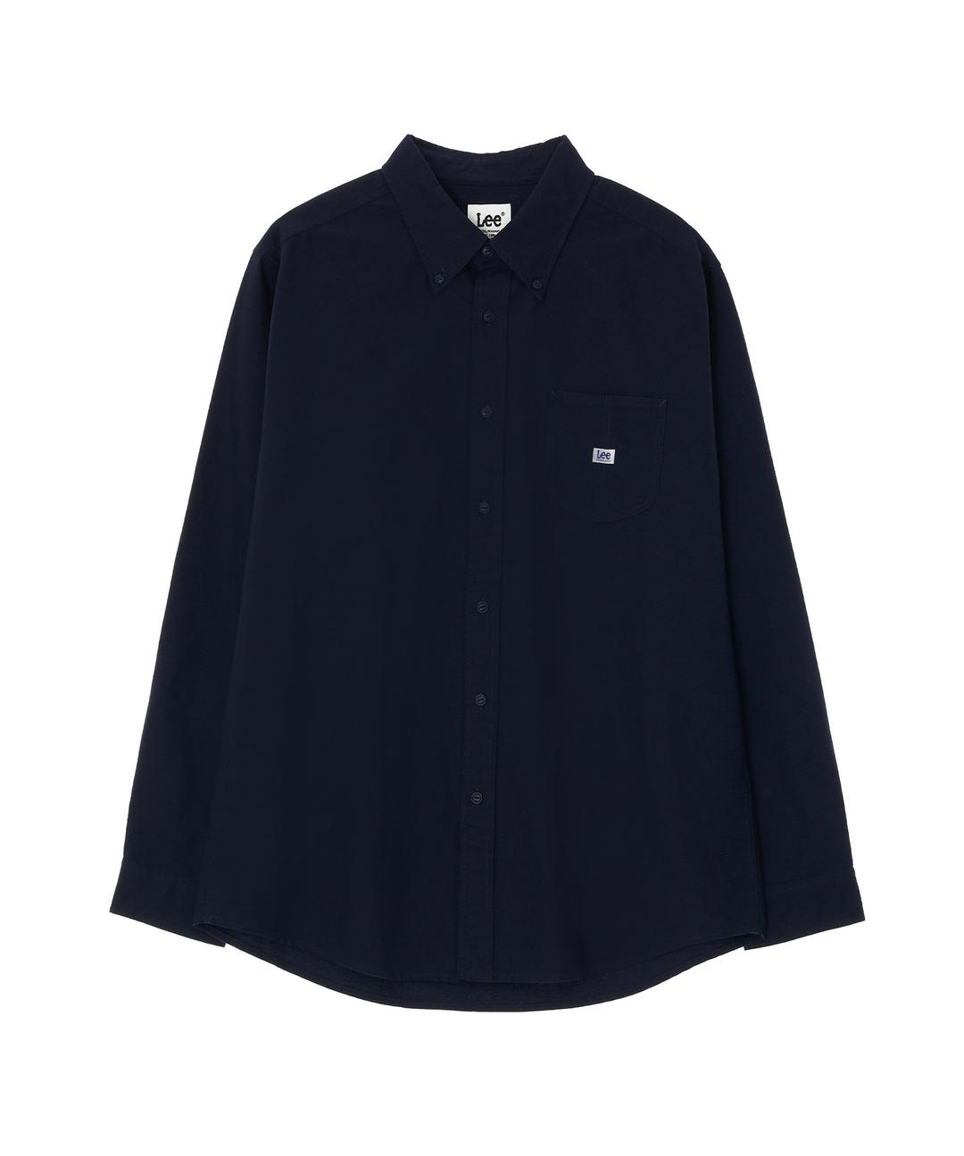 옥스포드 포켓 셔츠 네이비