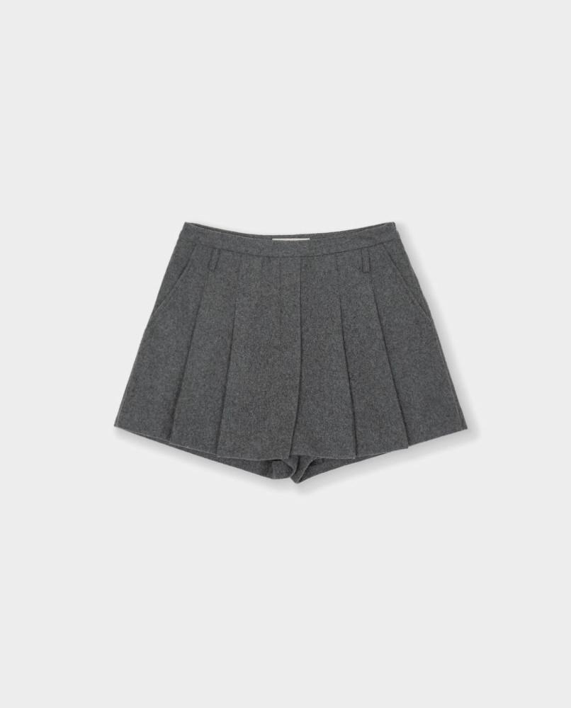 forest 포레스트 주노 윈터 플리츠 팬츠 A라인 미니 치마 반바지