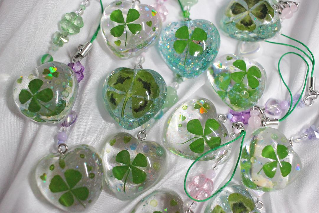 하트 행운 키링