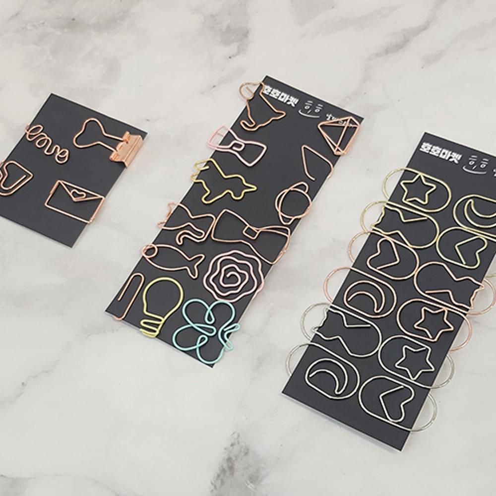 현금 다이어리 바인더 머니클립 모양클립