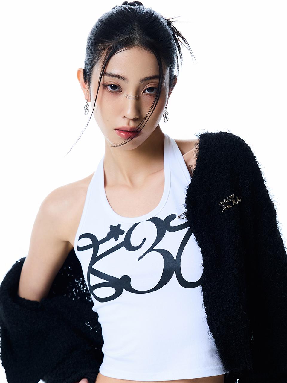 [2/21 예약배송]BASIC ILOVEU HALTER NECK TOP(WHITE)