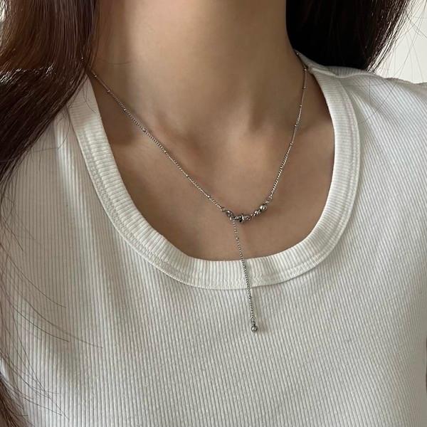 신상)트윈 볼 목걸이