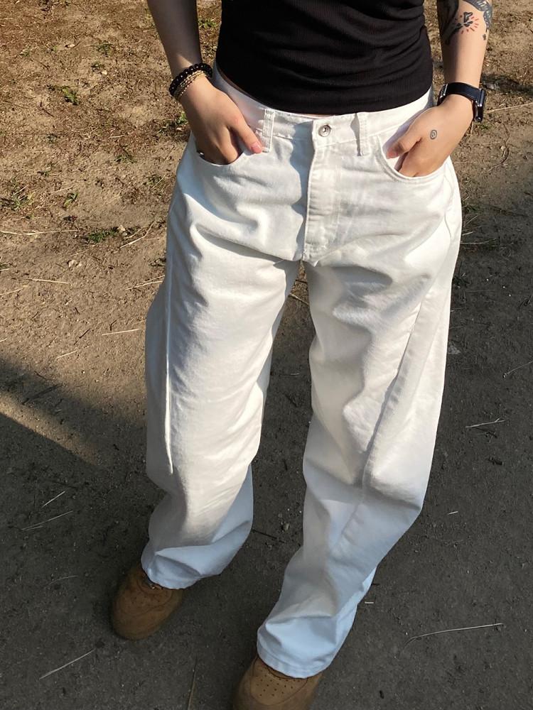 (2color) 퓨어 커브드 데님 팬츠 Pure Curved Denim Pants