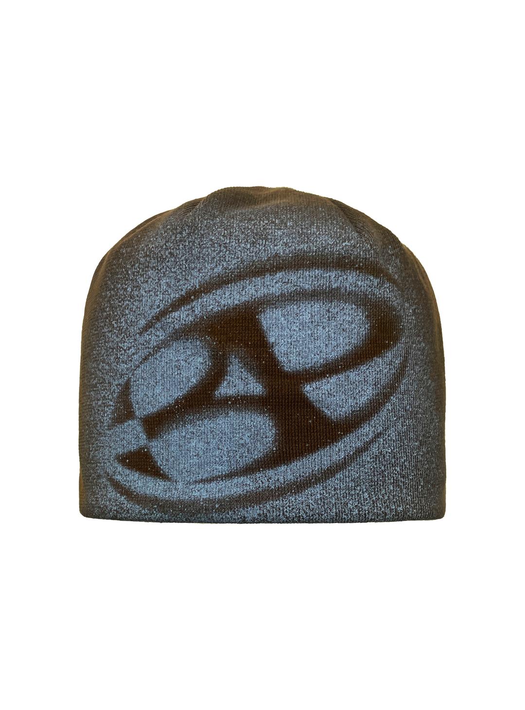 BIG LOGO SPRAY BEANIE BROWN BLUE