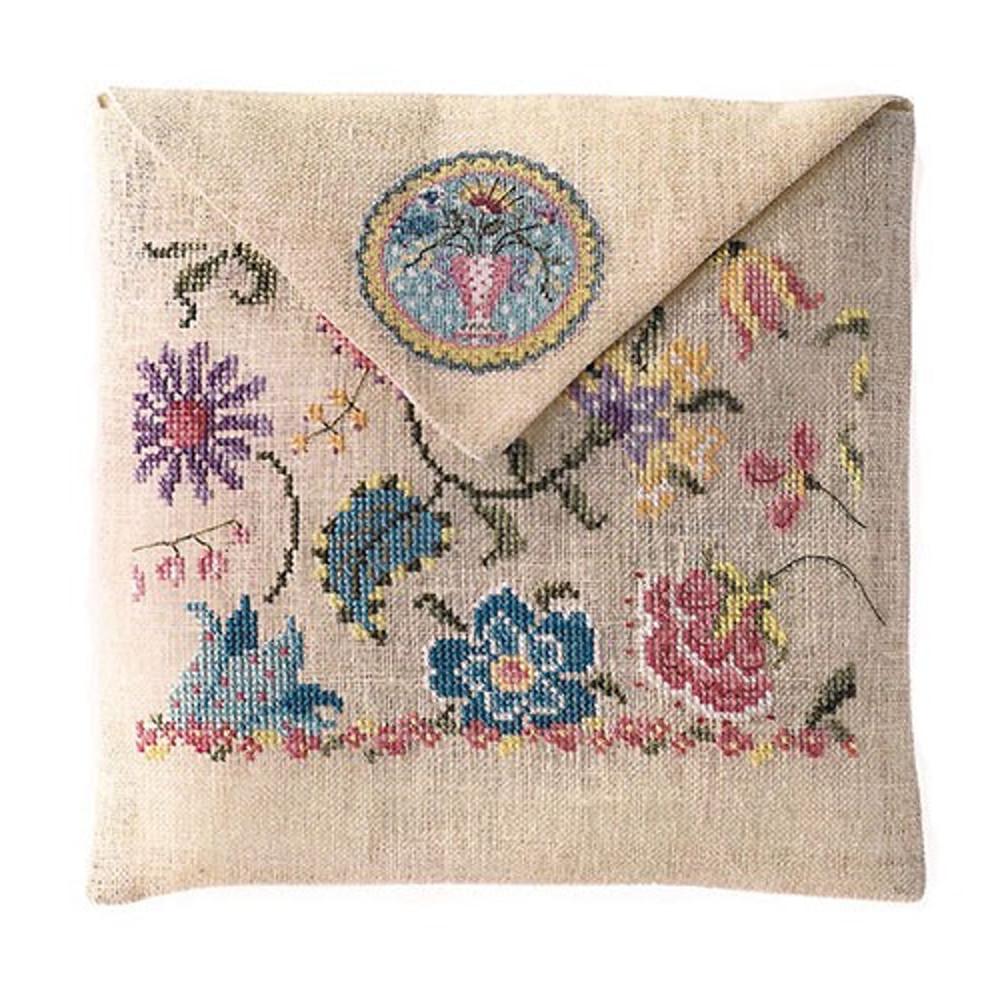 DMC KIT 십자수 패키지 - 도싯 파우치 Dorset Pouch XB1124 (21×20 28CT린넨 반제품 파우치 포함)