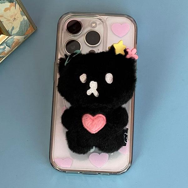 [MagSafe] love muffin fluffy tok (black)