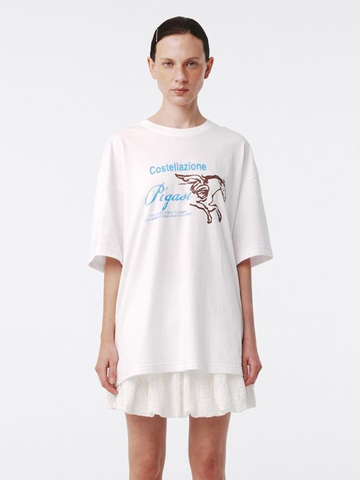 Pegasus Oversized Tee UNISEX White