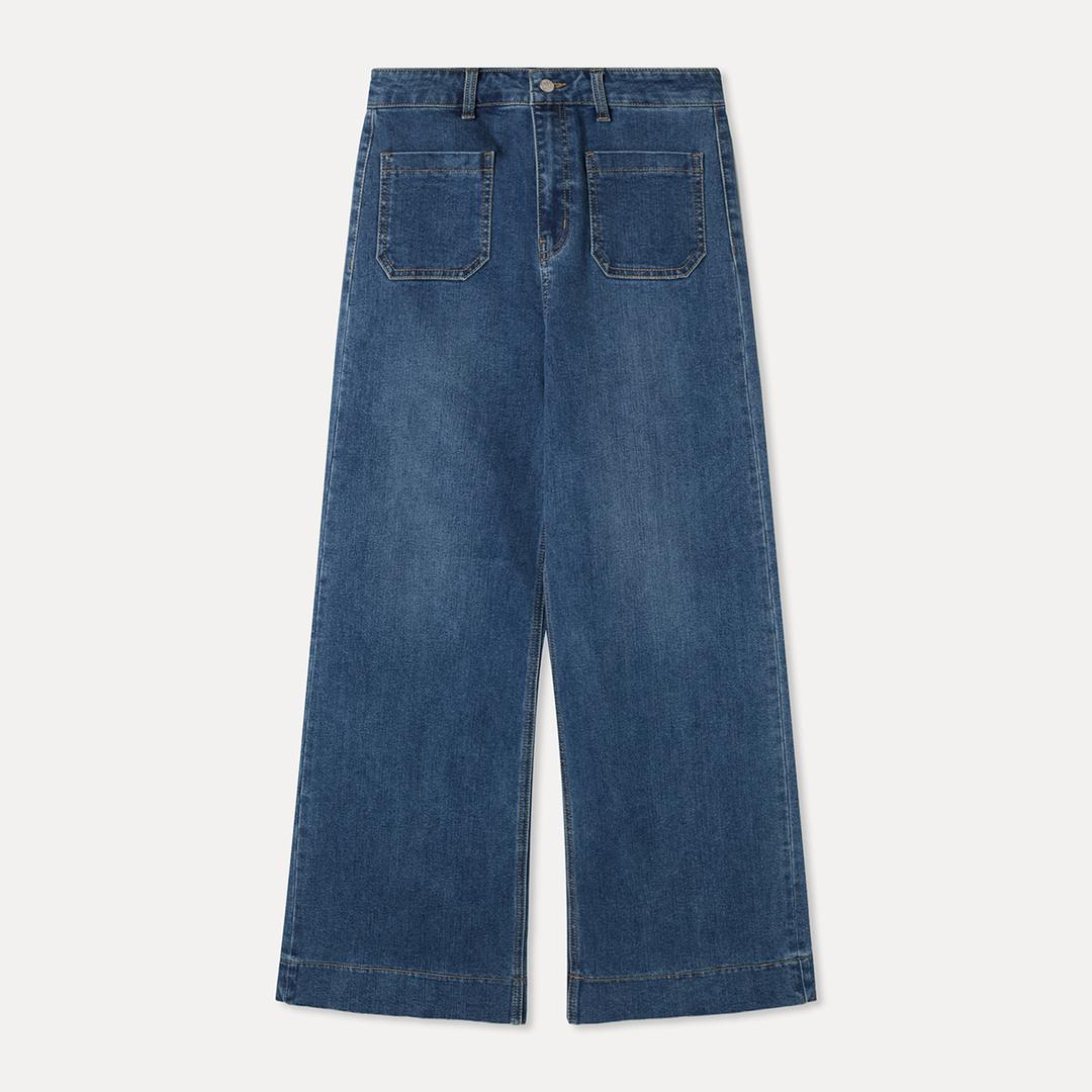 미쏘 포켓 와이드 플레어 데님_MIWTJG326J