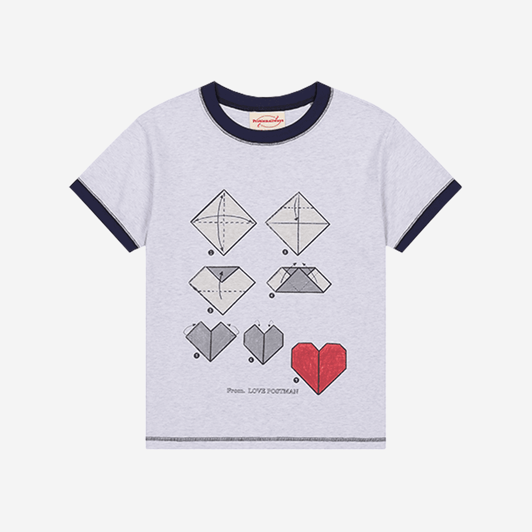 Problemallways Love Postman T-Shirt Melange Gray