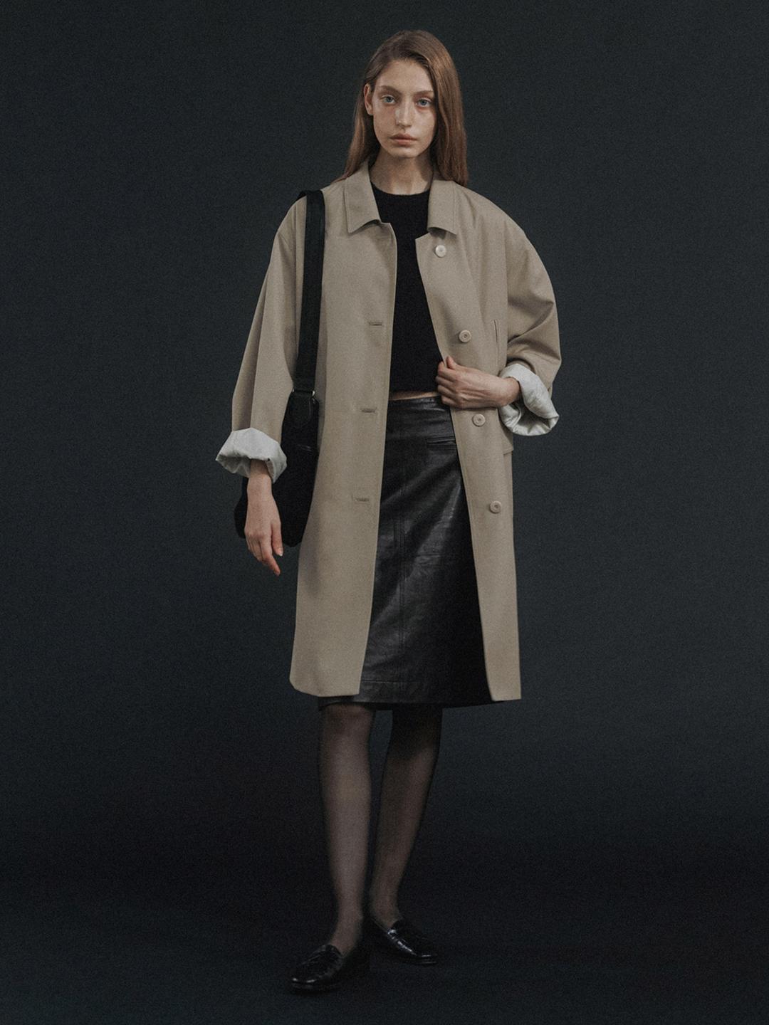 Pearson Single Trench Coat - Beige